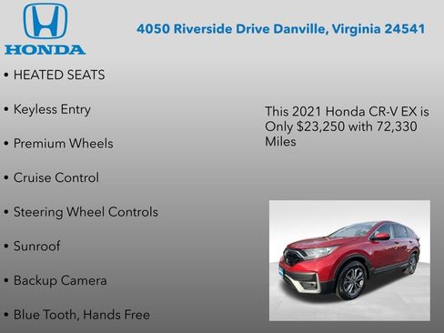 Certified 2021 Honda CR-V EX image 7
