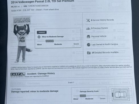 Used 2014 Volkswagen Passat TDI SEL Premium FWD image 13
