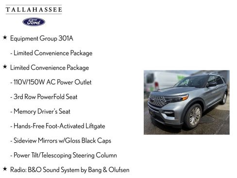 Used 2022 Ford Explorer Limited w/ Equipment Group 301A RWD image 9