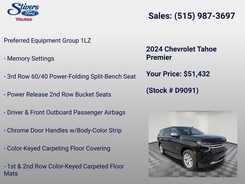 Used 2024 Chevrolet Tahoe Premier AWD/4WD image 8