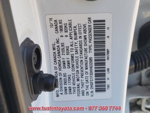 Used 2017 Honda Civic EX-T image 16