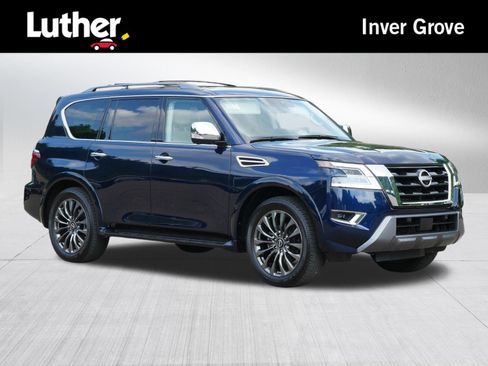 Certified 2024 Nissan Armada Platinum w/ Captain's Chairs Package AWD/4WD image 1