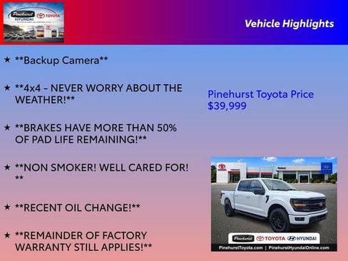 Used 2024 Ford F150 XLT w/ Equipment Group 302A MID AWD/4WD image 31
