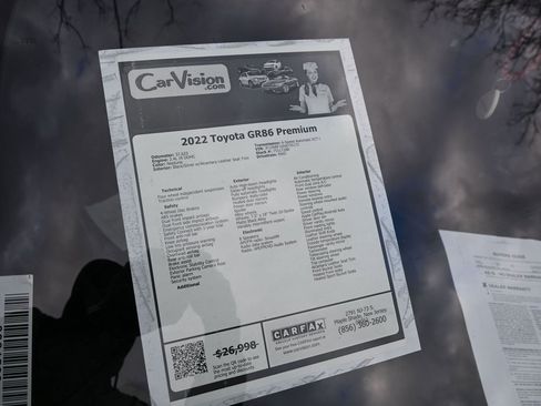 Used 2022 Toyota GR86 Premium w/ ALL Weather Mat Package (TMS) image 3