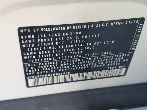 New 2026 Volkswagen Tiguan S image 27