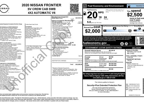 Used 2020 Nissan Frontier SV RWD image 4