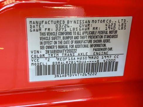 New 2026 Nissan Sentra SR FWD image 26