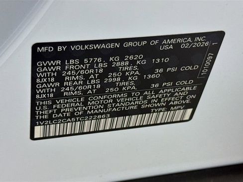 New 2026 Volkswagen Atlas Cross Sport SE image 21