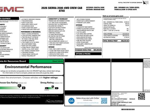 New 2026 GMC Sierra 2500 AT4X AWD/4WD image 4