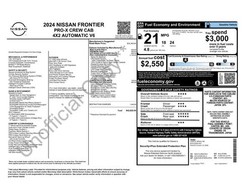 Used 2024 Nissan Frontier Pro-X w/ Pro Convenience Package RWD image 30