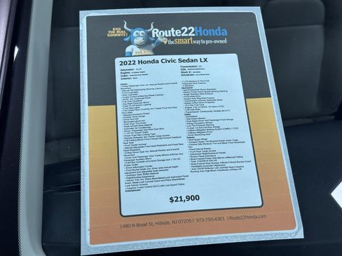 Certified 2022 Honda Civic LX image 39