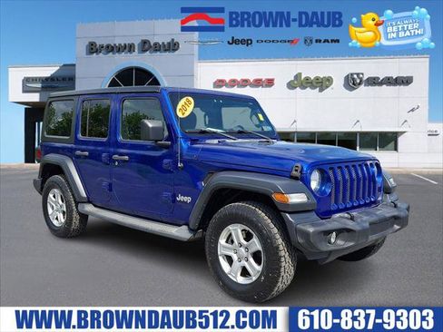Certified 2018 Jeep Wrangler Unlimited Sport S AWD/4WD image 1