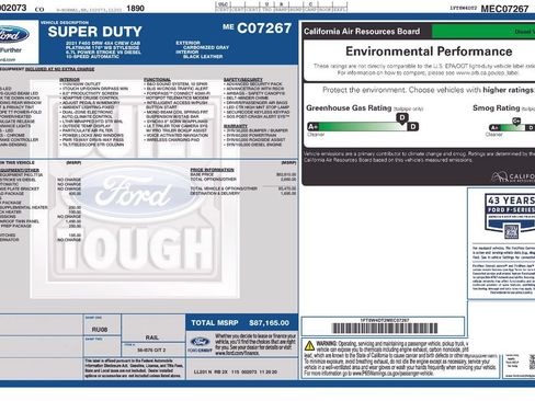 Used 2021 Ford F450 Platinum w/ FX4 Off-Road Package AWD/4WD image 28