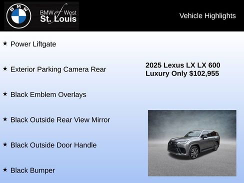 Used 2025 Lexus LX 600 4WD w/ Appearance Package image 16