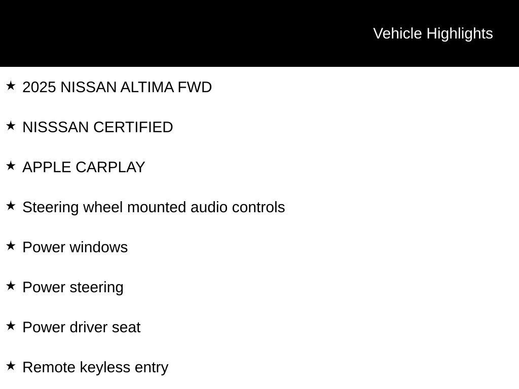 Certified 2025 Nissan Altima 2.5 SV FWD image 6