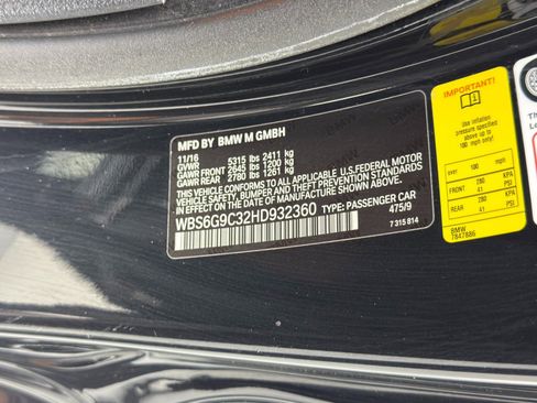 Used 2017 BMW M6 Convertible image 45