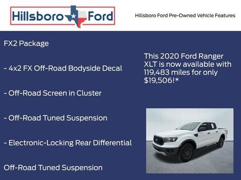 Used 2020 Ford Ranger XLT w/ Equipment Group 301A Mid image 9