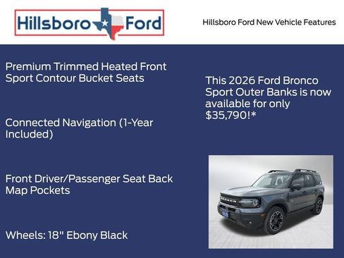 New 2026 Ford Bronco Sport Outer Banks w/ Outer Banks Tech Package+ AWD/4WD image 15