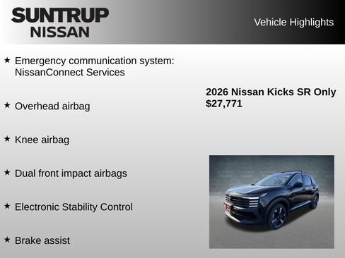 Used 2026 Nissan Kicks SR w/ Cold Weather Package AWD/4WD image 30