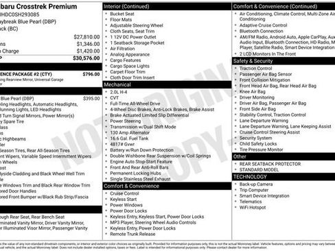 Certified 2025 Subaru Crosstrek 2.0i Premium w/ Convenience Package #2 AWD/4WD image 29