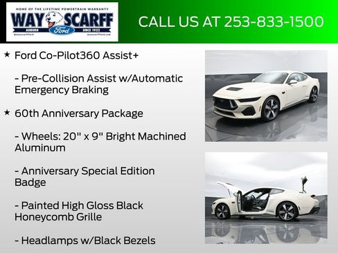 New 2025 Ford Mustang GT Premium w/ 60th Anniversary Package image 12