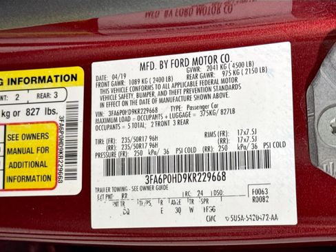 Used 2019 Ford Fusion SE image 42