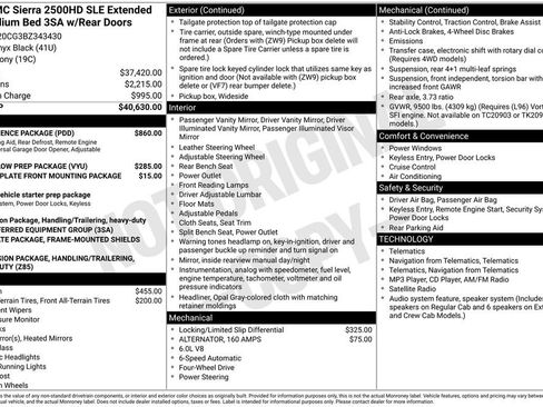 Used 2011 GMC Sierra 2500 SLE w/ Convenience Package AWD/4WD image 3
