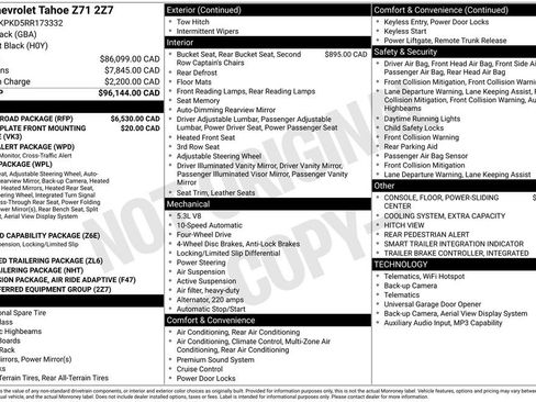 Used 2024 Chevrolet Tahoe Z71 w/ Z71 Off-Road Package AWD/4WD image 38