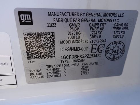 Used 2023 Chevrolet Silverado 1500 Custom w/ Rally Edition image 15