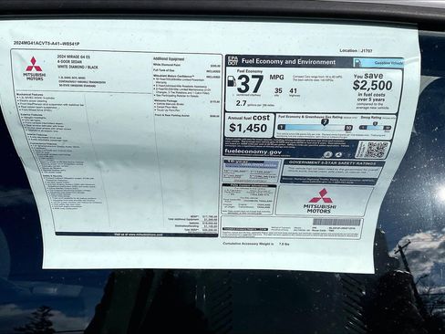 Used 2024 Mitsubishi Mirage G4 LE image 16