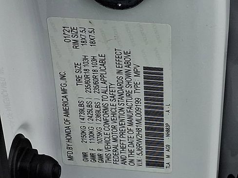 Used 2021 Honda CR-V EX-L image 30