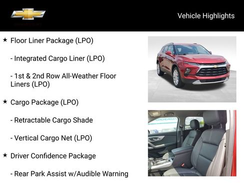 Certified 2023 Chevrolet Blazer LT w/ LPO, Floor Liner Package AWD/4WD image 21