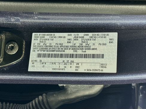 Used 2021 Ford F150 Lariat w/ Equipment Group 501A Mid image 12