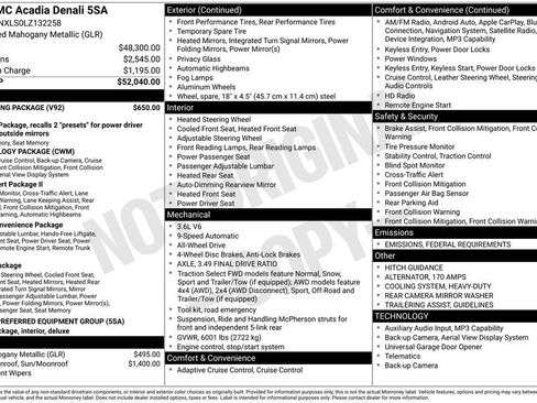 Used 2020 GMC Acadia Denali w/ Trailering Package image 6