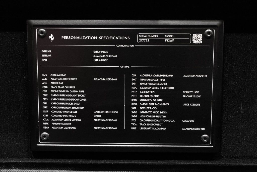 Certified 2016 Ferrari F12tdf RWD image 30
