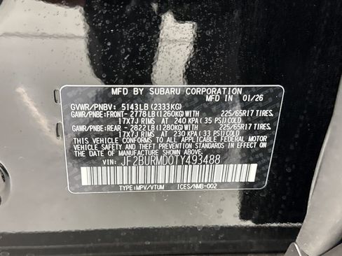 New 2026 Subaru Outback Wilderness w/ Wilderness Package AWD/4WD image 30
