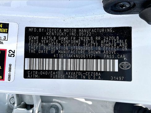 Used 2022 Toyota Camry SE FWD image 19