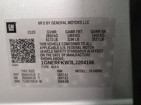 Used 2020 Chevrolet Traverse LS w/ LPO, Floor Liner Package FWD image 33