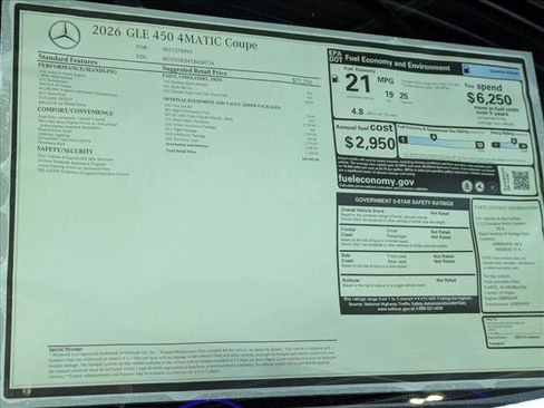 New 2026 Mercedes-Benz GLE 450 4MATIC Coupe image 19