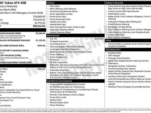 New 2026 GMC Yukon AT4 w/ AT4 Premium Package AWD/4WD image 2