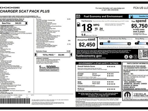 Used 2022 Dodge Charger Scat Pack w/ Plus Group RWD image 4