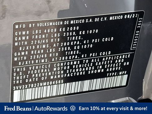 Certified 2022 Volkswagen Taos SEL AWD/4WD image 32