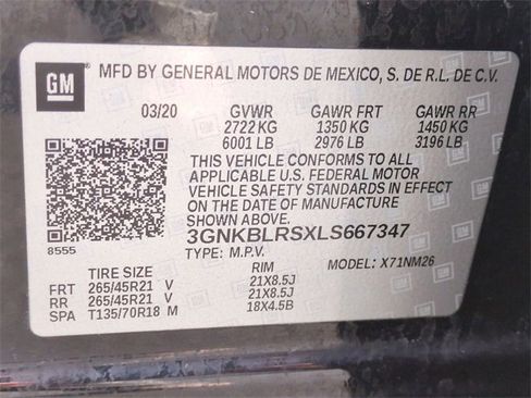 Certified 2020 Chevrolet Blazer Premier w/ Driver Confidence II Package image 36