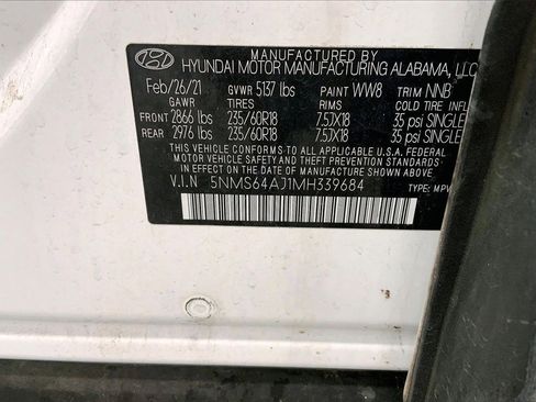 Used 2021 Hyundai Santa Fe SEL w/ Convenience Package image 8