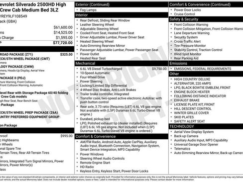 Used 2020 Chevrolet Silverado 2500 High Country w/ Z71 Off-Road Package image 2