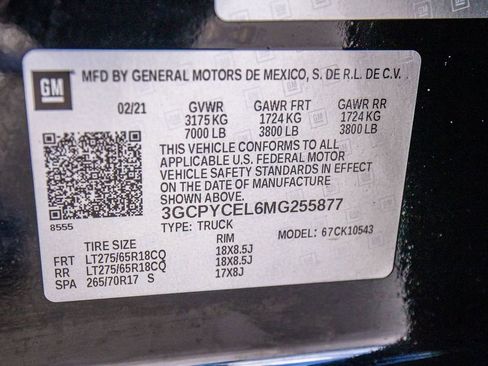 Used 2021 Chevrolet Silverado 1500 Custom Trail Boss w/ LPO, Dark Essentials Package image 27