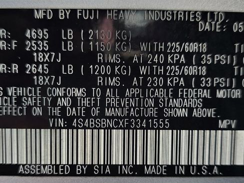 Used 2015 Subaru Outback 2.5i Limited AWD/4WD image 52