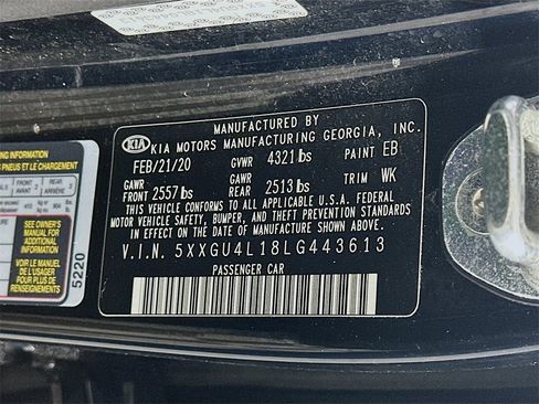 Used 2020 Kia Optima Premium image 34