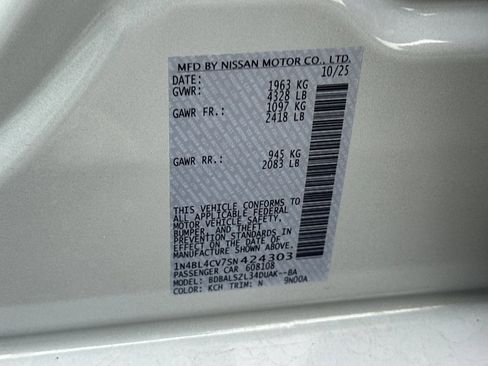 New 2025 Nissan Altima 2.5 SR image 26