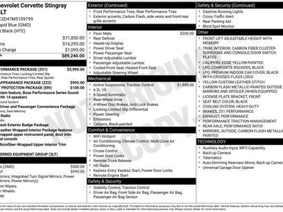 Used 2021 Chevrolet Corvette Stingray Premium Cpe w/ Z51 Performance Package